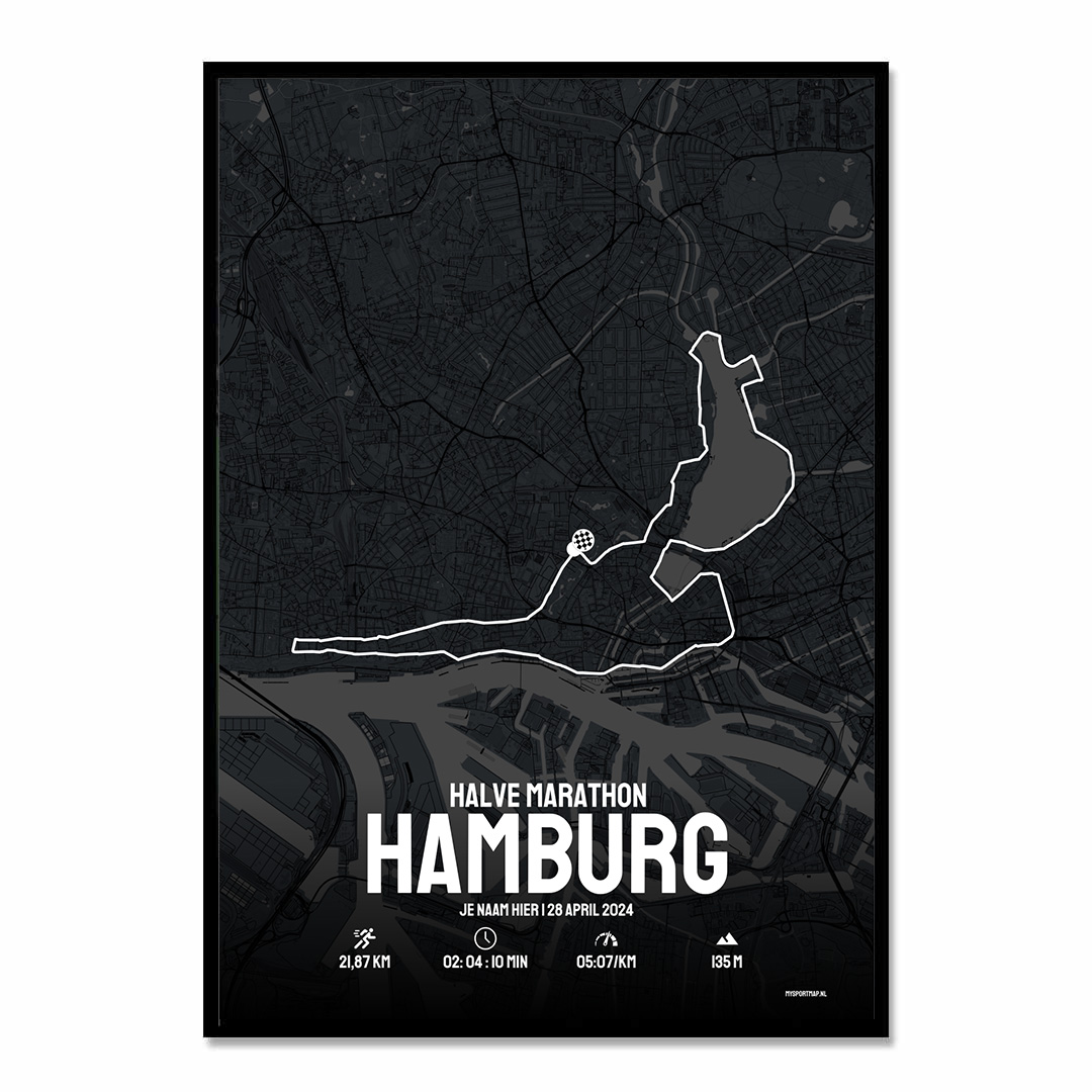 Hamburg halve marathon poster