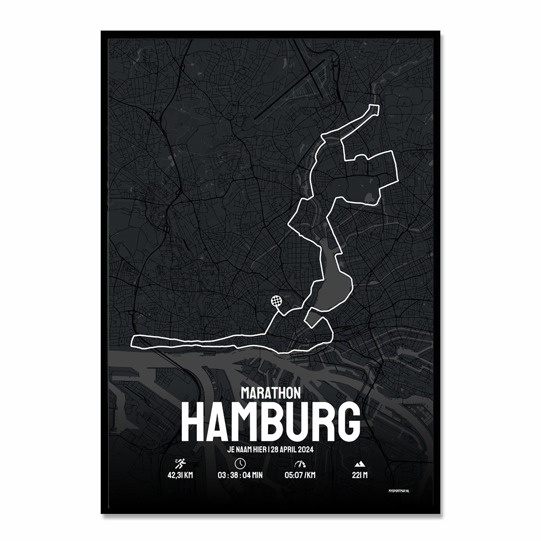 Hamburg marathon poster